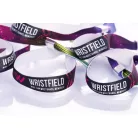 Bracelets textile (15x340mm, impression en couleur sur un côté) - anneau en aluminium