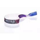 Bracelets textile (15x340mm, impression en couleur sur un côté) - anneau en aluminium