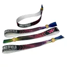 Bracelets textile (15x340mm, impression en couleur sur un côté) - anneau en bambou  à usage multiple
