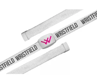   Bracelets textile avec LED clignotantes contrôlés par radio - avec inscription