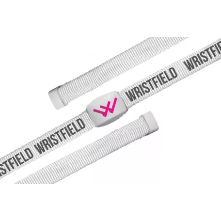 Bracelets textile avec LED clignotantes contrôlés par radio - avec inscription