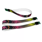 Bracelets textile (15x340mm, impression en couleur sur un côté) - anneau en plastique autobloquant