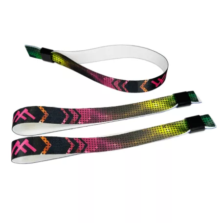 Bracelets textile (15x340mm, impression en couleur sur un côté) - anneau en plastique autobloquant