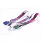 Bracelets textile (15x340mm, impression en couleur sur un côté) - anneau en plastique autobloquant