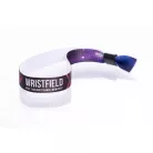 Bracelets textile (15x340mm, impression en couleur sur un côté) - anneau en plastique autobloquant