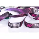 Bracelets textile (15x340mm, impression en couleur sur un côté) - anneau en plastique autobloquant