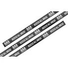Bracelets textile (15x340mm, impression en couleur sur un côté) - anneau en plastique noir autobloquant - MOTIF - AAA