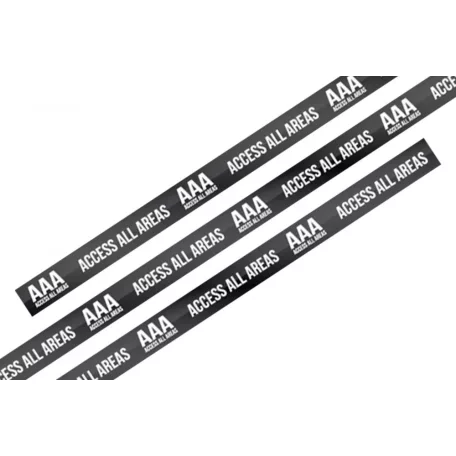 Bracelets textile (15x340mm, impression en couleur sur un côté) - anneau en plastique noir autobloquant - MOTIF - AAA