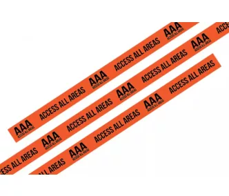   Bracelets textile (15x340mm, impression en couleur sur un côté) - anneau en plastique noir autobloquant - MOTIF - AAA