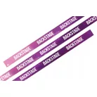 Bracelets textile (15x340mm, impression en couleur sur un côté) - anneau en plastique noir autobloquant - MOTIF - BACKSTAGE