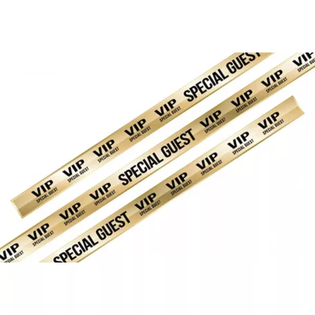 Bracelets textile (15x340mm, impression en couleur sur un côté) - anneau en plastique autobloquant - MOTIF - VIP Special Guest