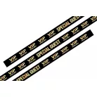 Bracelets textile (15x340mm, impression en couleur sur un côté) - anneau en plastique autobloquant - MOTIF - VIP Special Guest