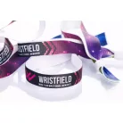 Bracelets textile (15x340mm, impression en couleur sur un côté) - anneau en plastique à usage multiple