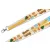 Tours de cou en satin (20x950 mm, MOTIFS Oktoberfest et Pretzel) - mousqueton à cliquet en métal