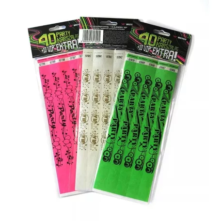 Pack de fête - 40 bracelets PARTY + 10 bracelets VIP offerts