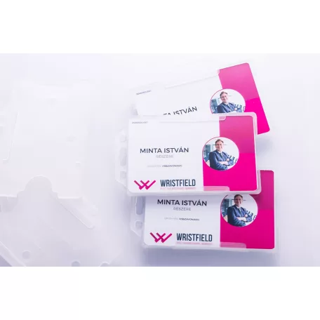 Carte plastique 85x54 mm - impression en couleur sur un côté