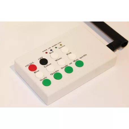 Télécommande radio pour bracelets textile avec LED clignotantes - 100m