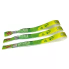 Bracelets RPET (15x340mm, impression en couleur sur un côté eco-responsables) - anneau en aluminium
