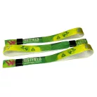 Bracelets RPET (15x340mm, impression en couleur sur un côté, eco-responsables) - anneau en plastique autobloquant