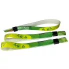 Bracelets RPET (15x340mm, impression en couleur sur un côté, eco-responsables) - anneau en plastique autobloquant