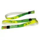 Bracelets RPET (15x340mm, impression en couleur sur un côté, eco-responsables) - anneau en plastique autobloquant