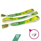 Bracelets RPET (15x340mm, impression en couleur sur un côté, eco-responsables) - anneau en plastique à usage multiple