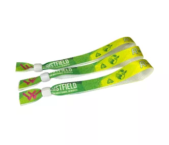   Bracelets RPET (15x340mm, impression en couleur sur un côté, eco-responsables) - anneau en plastique à usage multiple