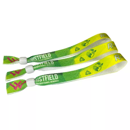 Bracelets RPET (15x340mm, impression en couleur sur un côté, eco-responsables) - anneau en plastique à usage multiple
