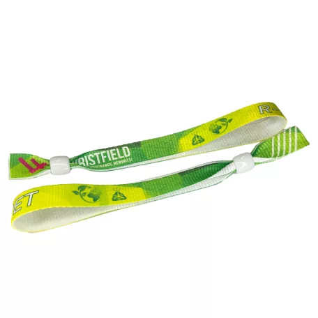 Bracelets RPET (15x340mm, impression en couleur sur un côté, eco-responsables) - anneau en plastique à usage multiple