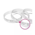 Bracelets silicone - en creux