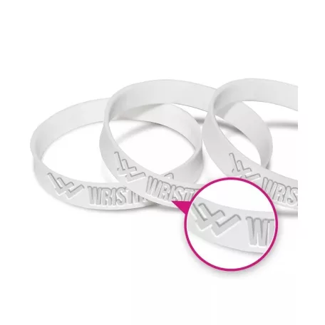 Bracelets silicone - en creux