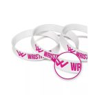 Bracelets silicone - en creux remplis d'encre 1 couleur