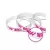 Bracelets silicone - en creux remplis d'encre 1 couleur