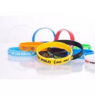 Bracelets silicone - avec inscription personnalisée en 1 couleur - Taille enfant