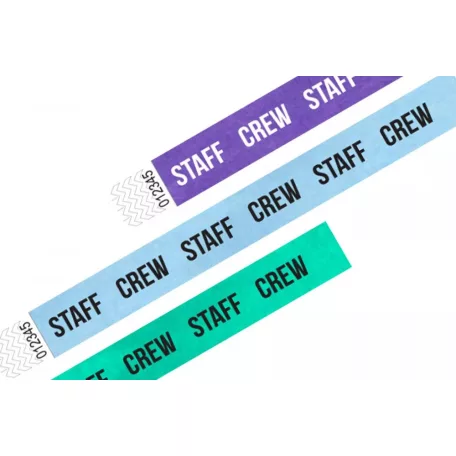 Bracelets Tyvek 1", MOTIF - STAFF CREW