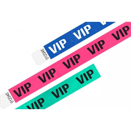 Bracelets Tyvek 1", MOTIF - VIP