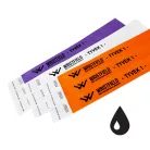 Bracelets Tyvek 1", durables, numérotés et résistants à l’eau (TOP Qualité) - 1 couleur avec inscription noire