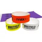 Bracelets Tyvek 1", durables, numérotés et résistants à l’eau (TOP Qualité) - 1 couleur avec inscription noire