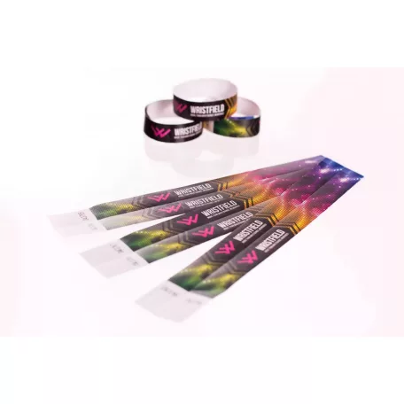 Bracelets Tyvek 3/4", impression en couleur