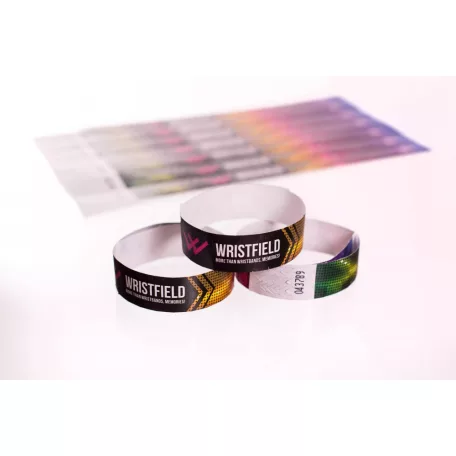 Bracelets Tyvek 3/4", impression en couleur