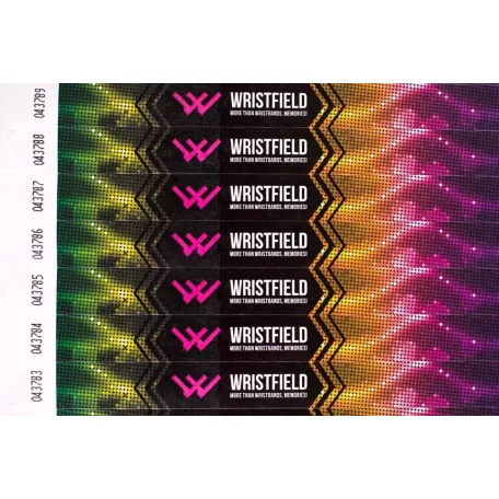 Bracelets Tyvek 3/4", impression en couleur