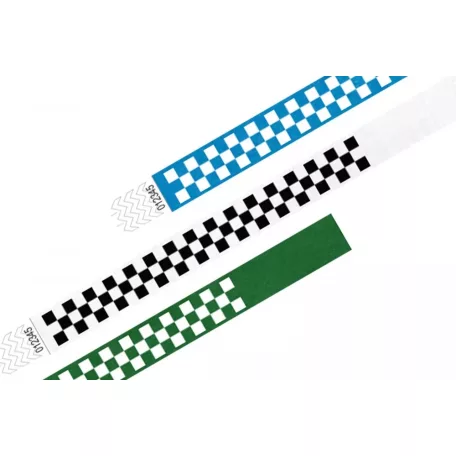 Bracelets Tyvek 3/4", MOTIF - Échiquier