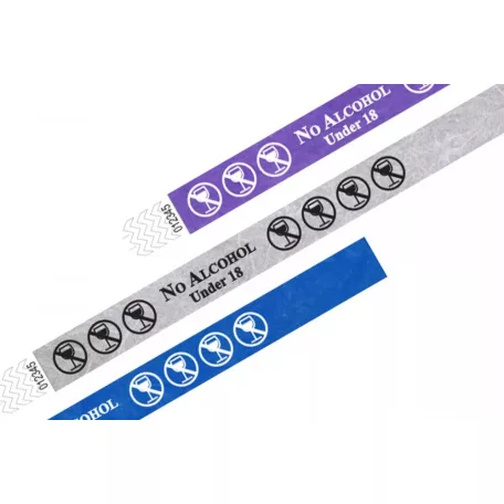 Bracelets Tyvek 3/4", MOTIF - No alcohol U18