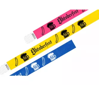   Bracelets Tyvek 3/4" - MOTIFS Oktoberfest et Frankfurter