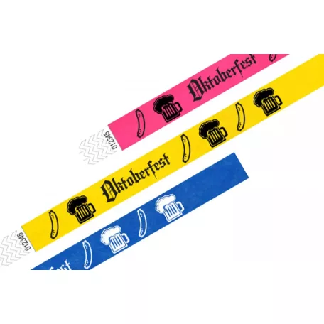 Bracelets Tyvek 3/4" - MOTIFS Oktoberfest et Frankfurter