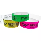 Bracelets Tyvek 3/4", durables, numérotés et résistants à l’eau (TOP Qualité) - 1 couleur avec inscription noire