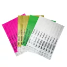 Bracelets Tyvek 3/4", durables, numérotés et résistants à l’eau (TOP Qualité) - 1 couleur avec inscription noire