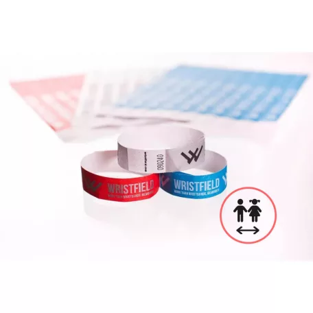 Bracelets Tyvek 3/4” - Taille enfant (20cm) - avec inscription