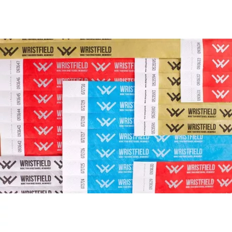 Bracelets Tyvek 3/4" - capteurs UV avec inscription
