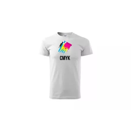 T-shirt unisex à col rond - impression personnalisée - couleurs CMJN en quadrichromie
